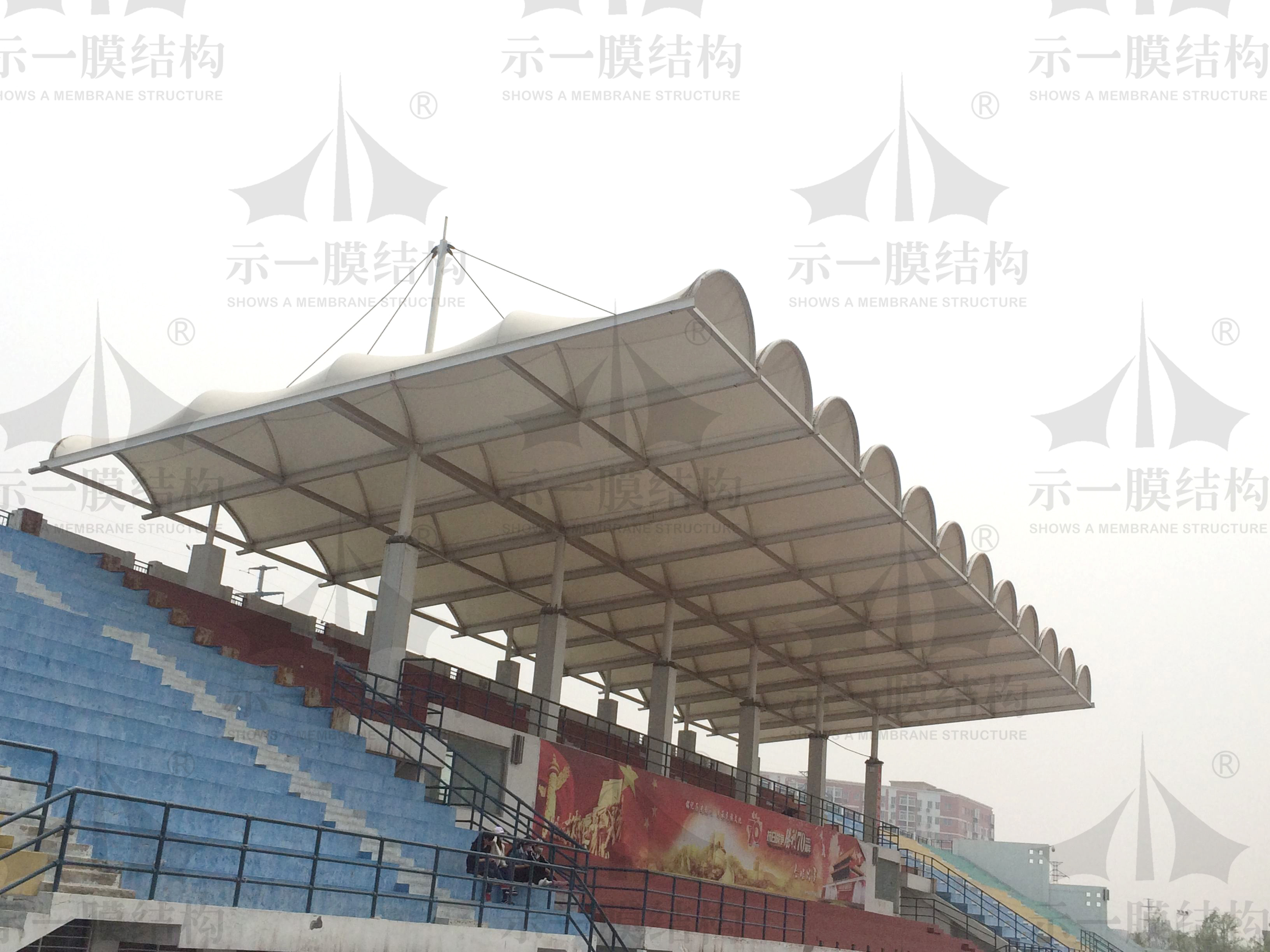 16Shanghai SHOWS A Membrane Structure Stadium Stand Membrane Structure