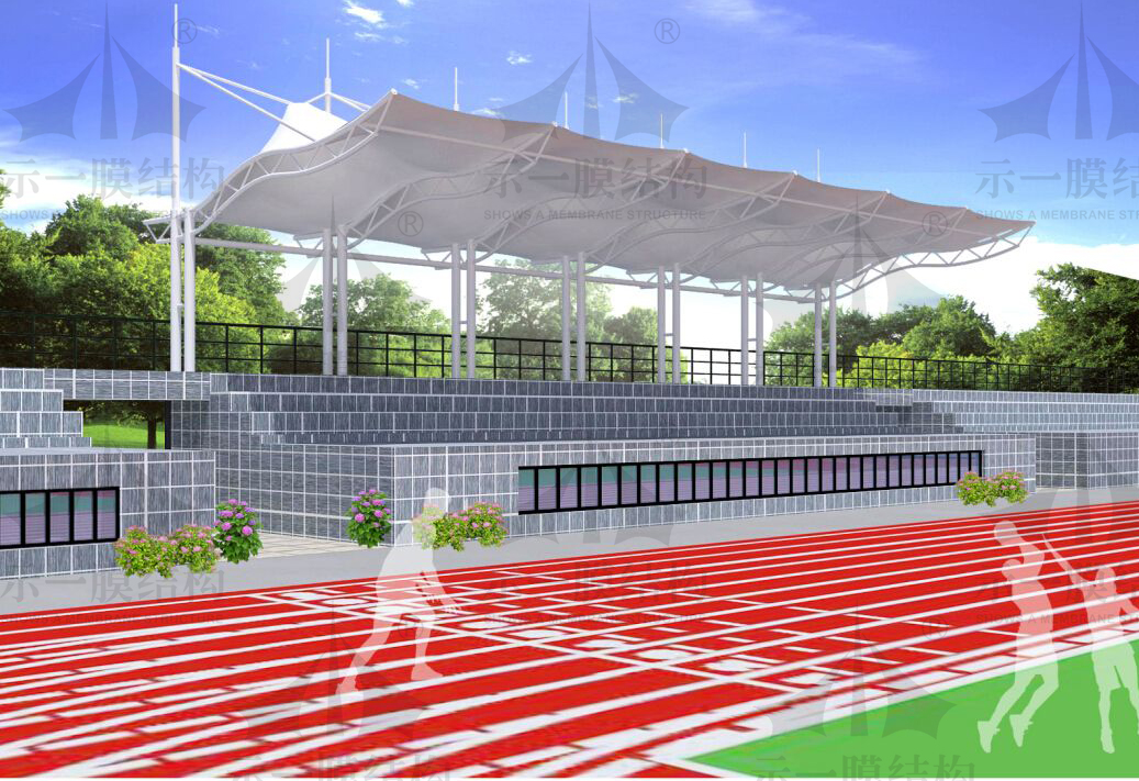 12Shanghai SHOWS A Membrane Structure Stadium Stand Membrane Structure