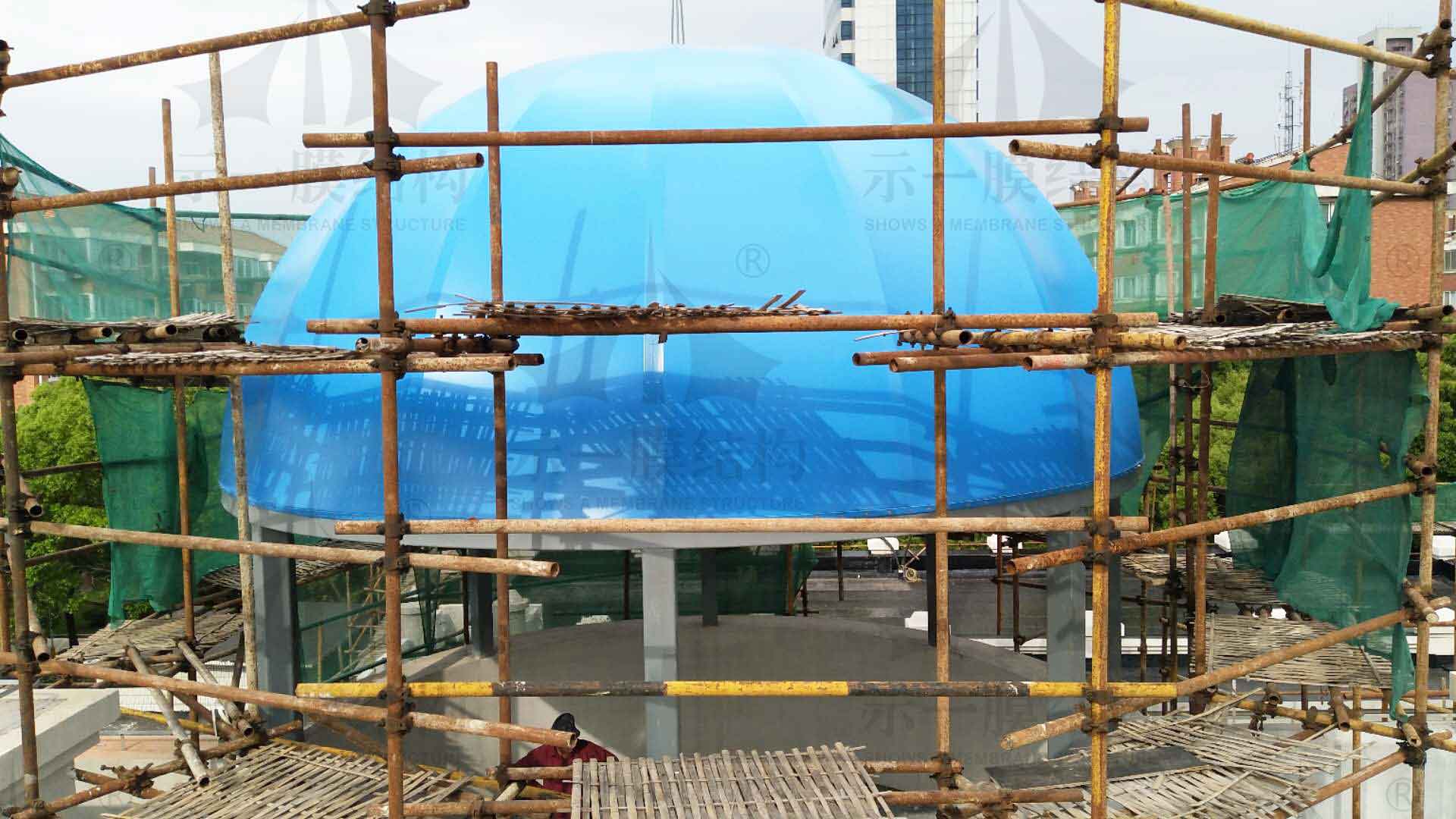 上海示一膜结构金山幼儿园张拉膜结构