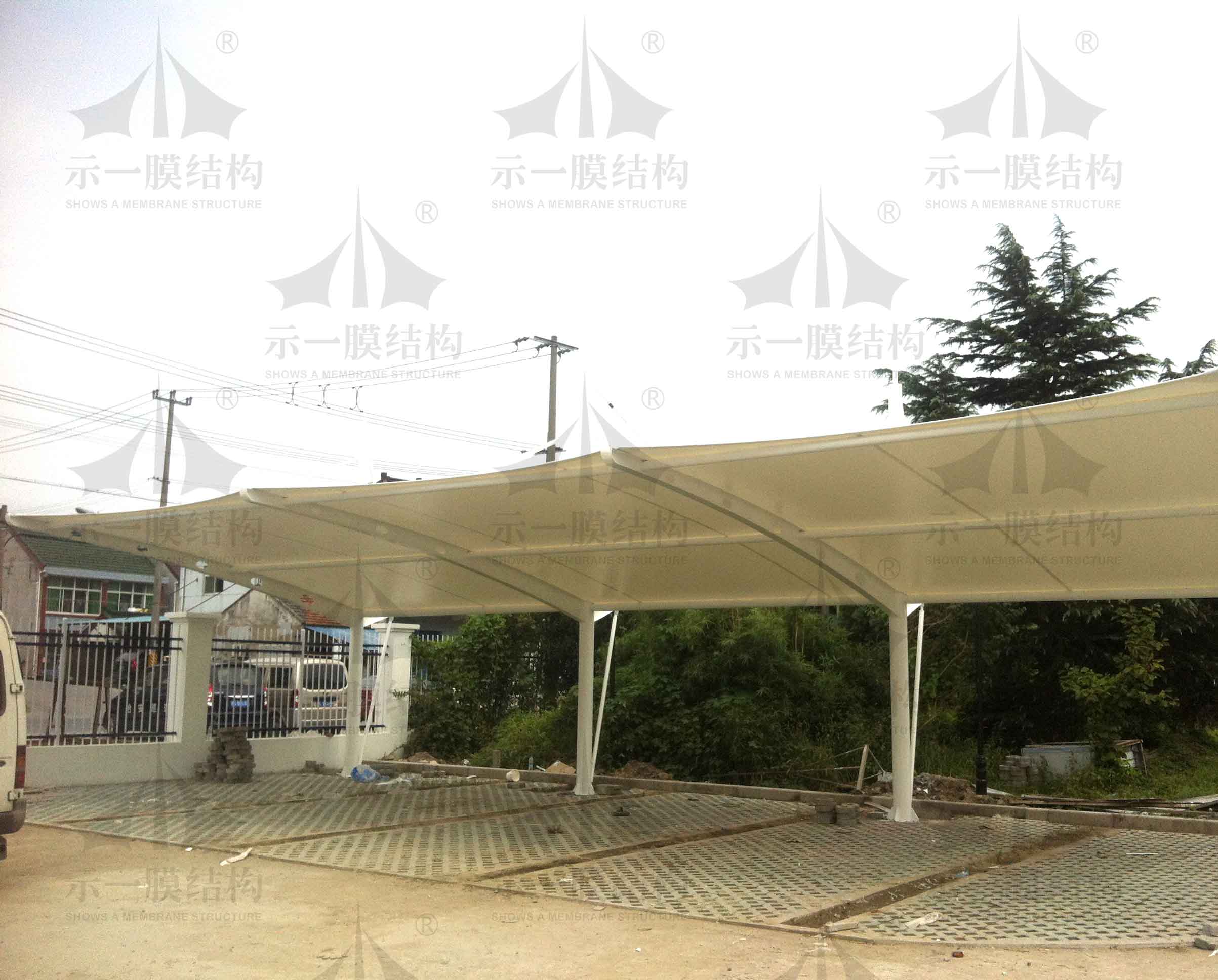 Membrane structure carport lighting characteristics are explained from three....