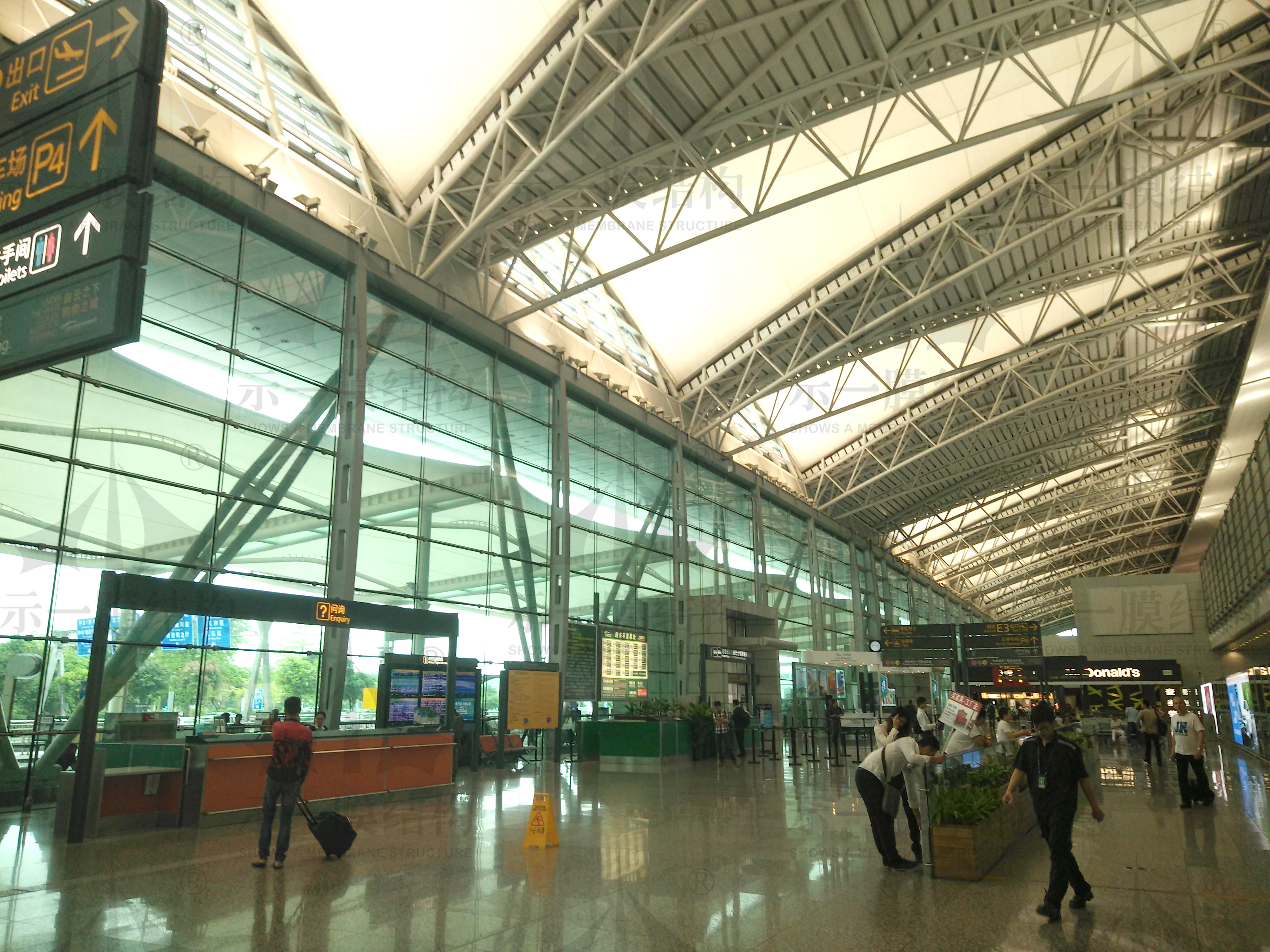 Membrane structure of Guangzhou Baiyun Airport