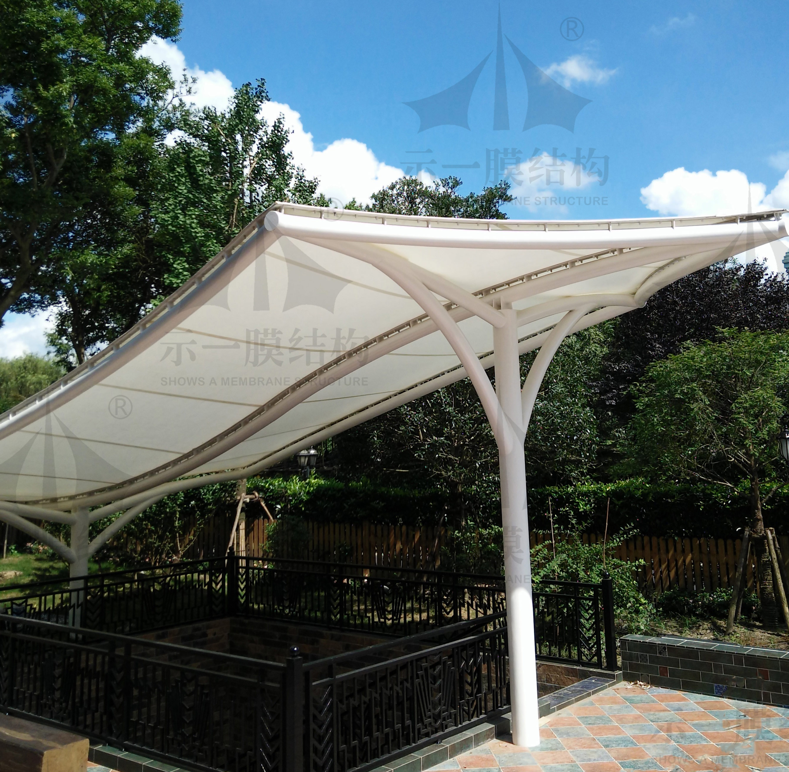 Songjiang Sheshan Villa Membrane Canopy