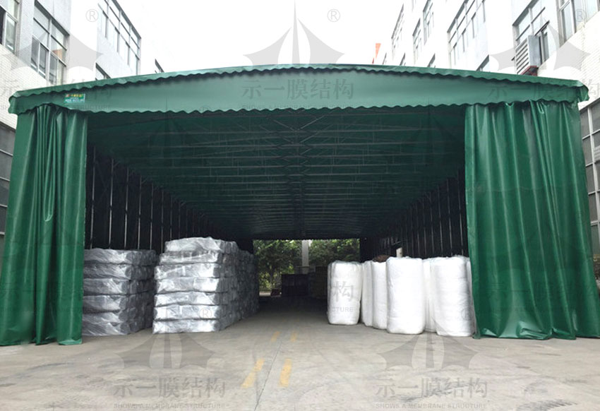 Shanghai SHOWS A Membrane Structure Company Factory Sliding Shed
