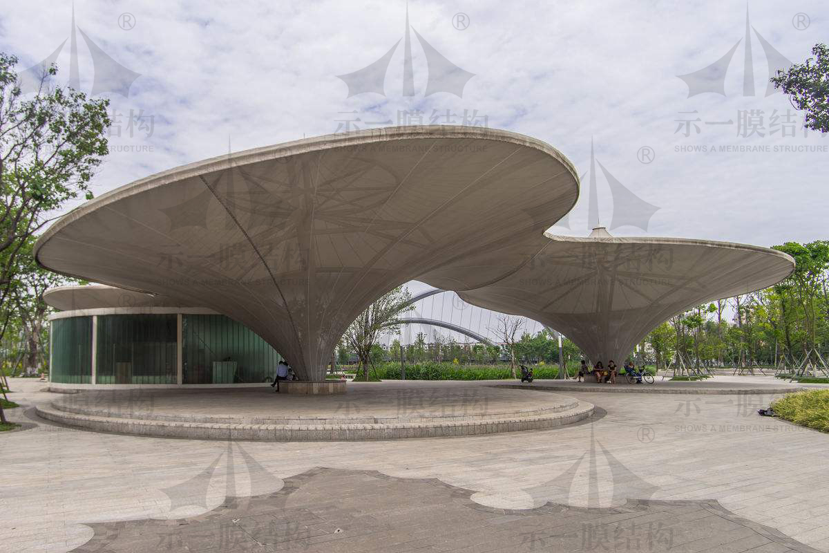 Shanghai SHOWS A Membrane Structure Park Landscape Shed