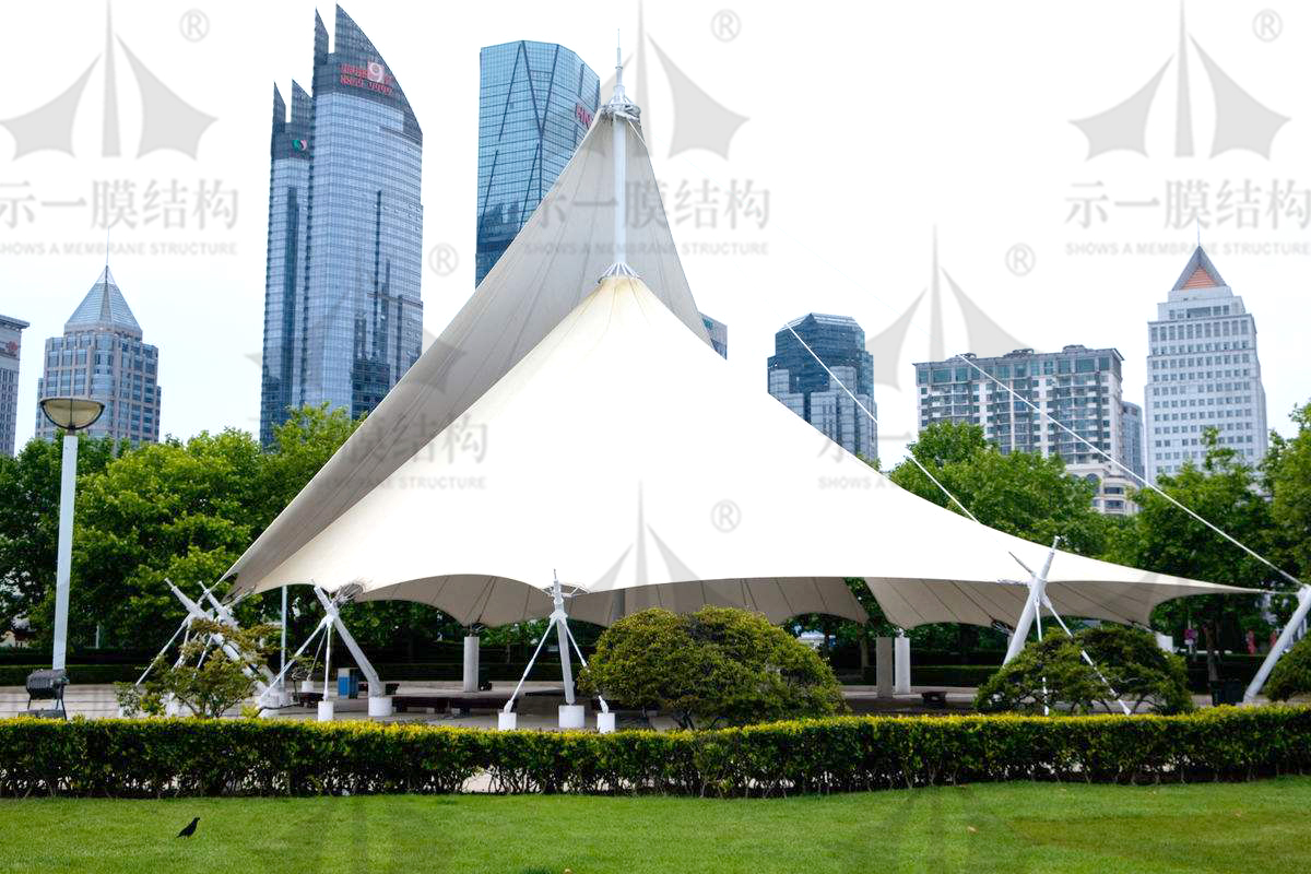 Shanghai SHOWS A membrane structure tensile membrane structure awning