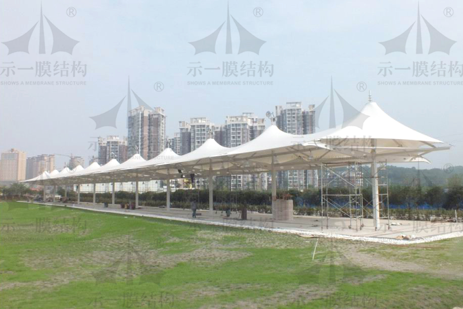 Shanghai Show A film Structure Parking Shed-hat top type