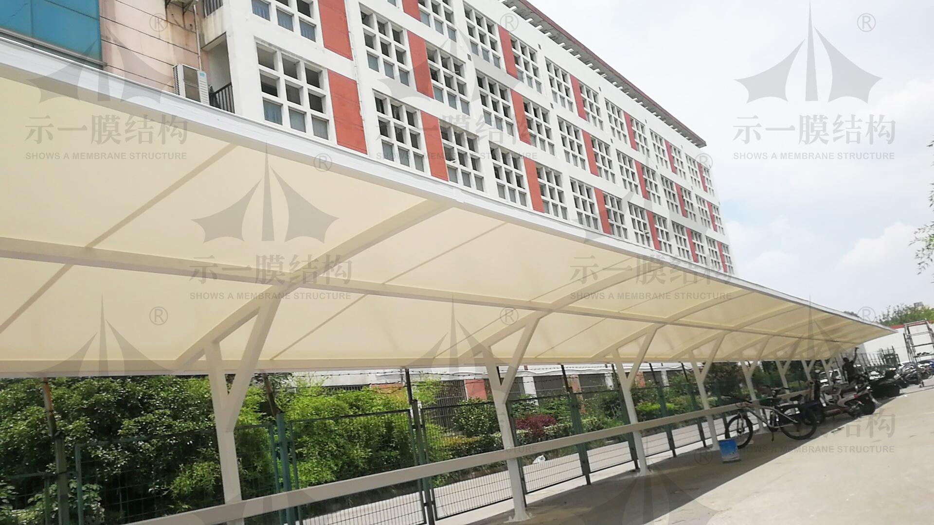 Kunshan Huangpu Garden Membrane Structure Parking Shed—Shanghai Shows .......