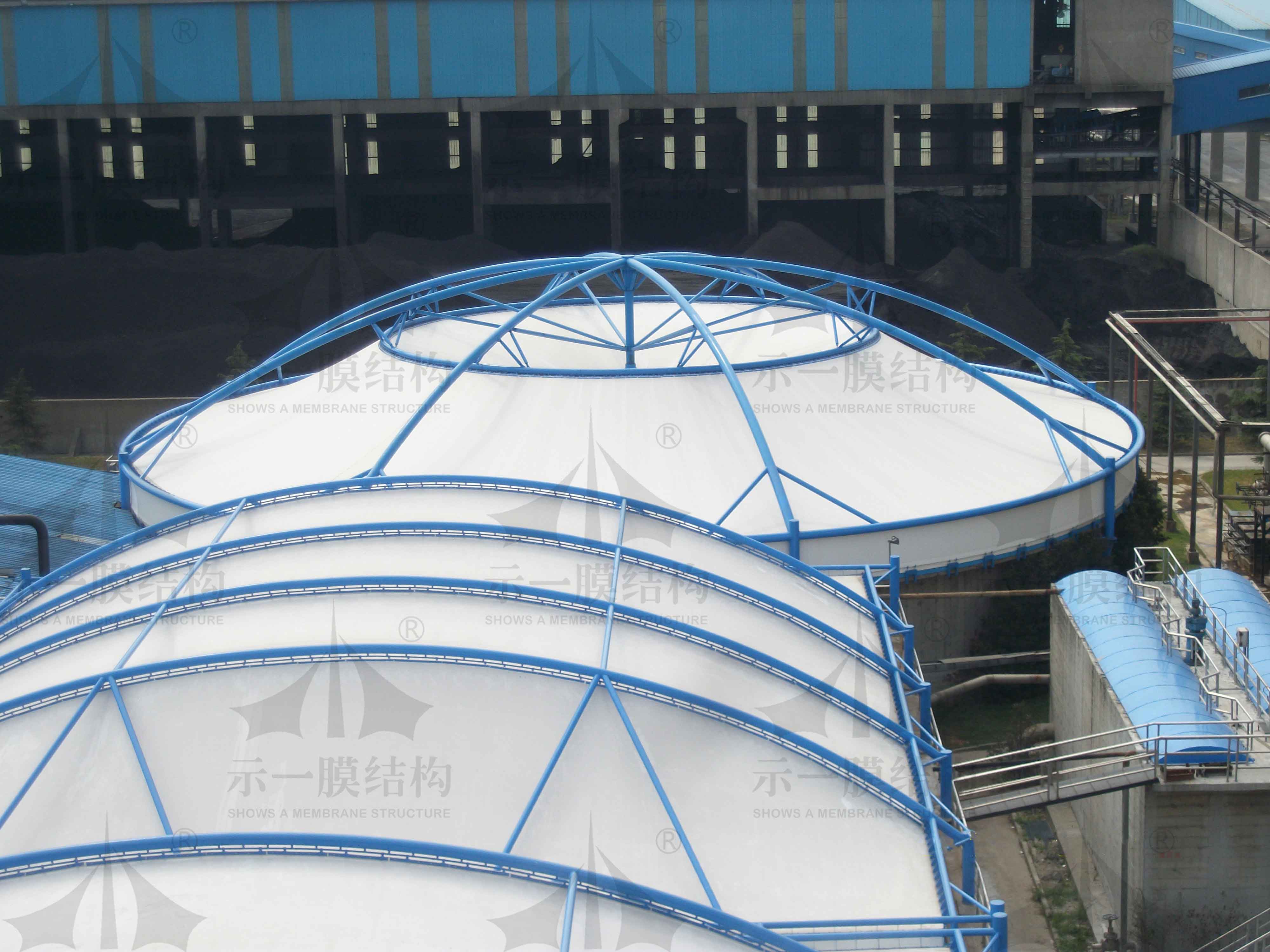 Can the membrane structure sewage tank cover solve the environmental protection 