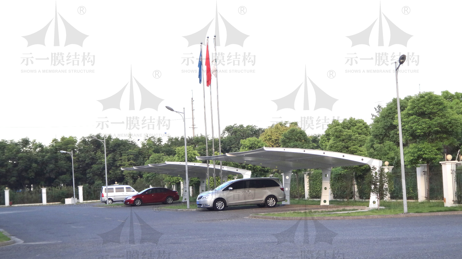 What is the reason for the production of the membrane structure carport?