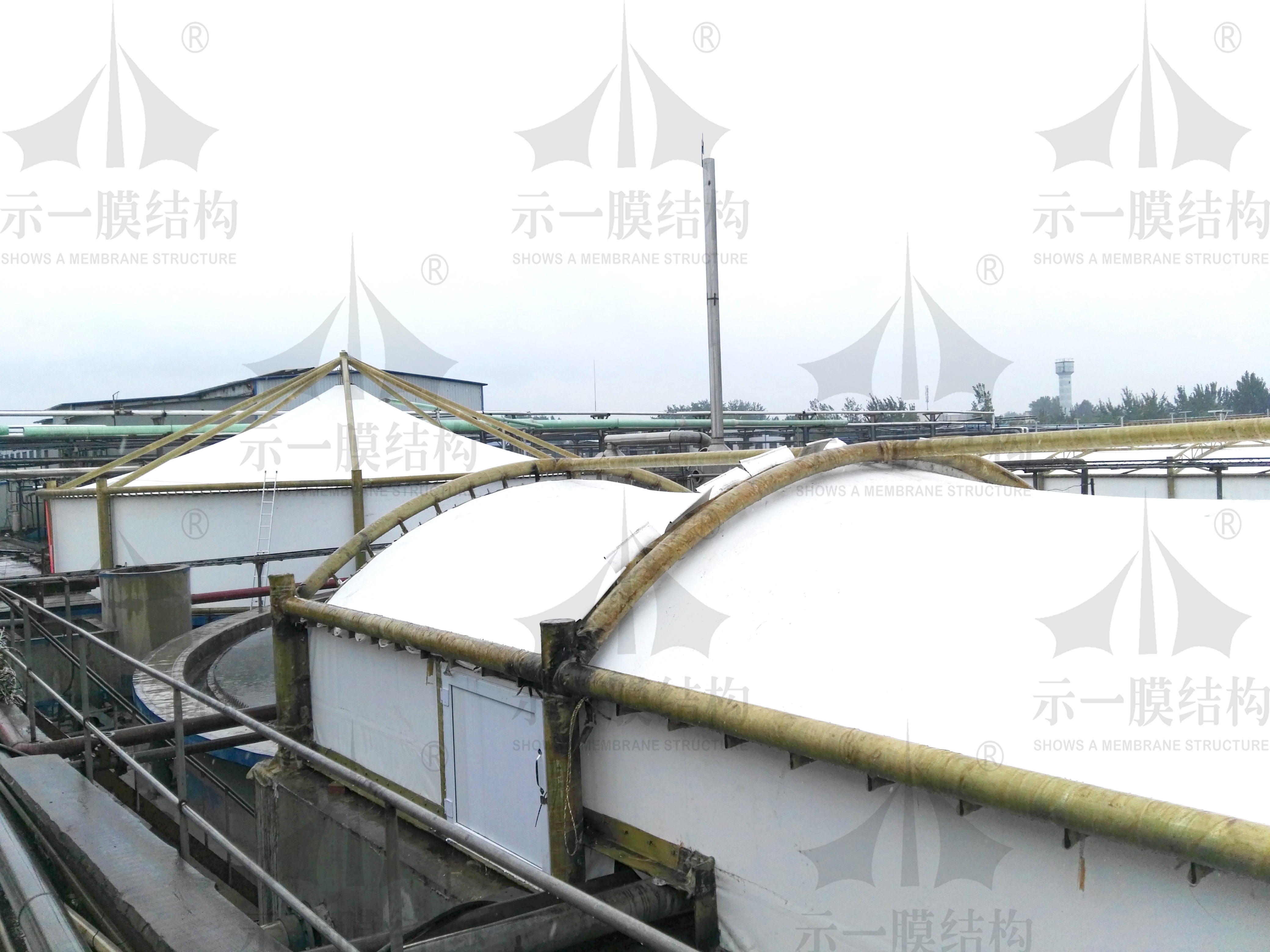 Environmental protection project of Shandong Zaozhuang sewage pond membrane