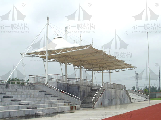 9Shanghai SHOWS A Membrane Structure Sports Stand Membrane Structure