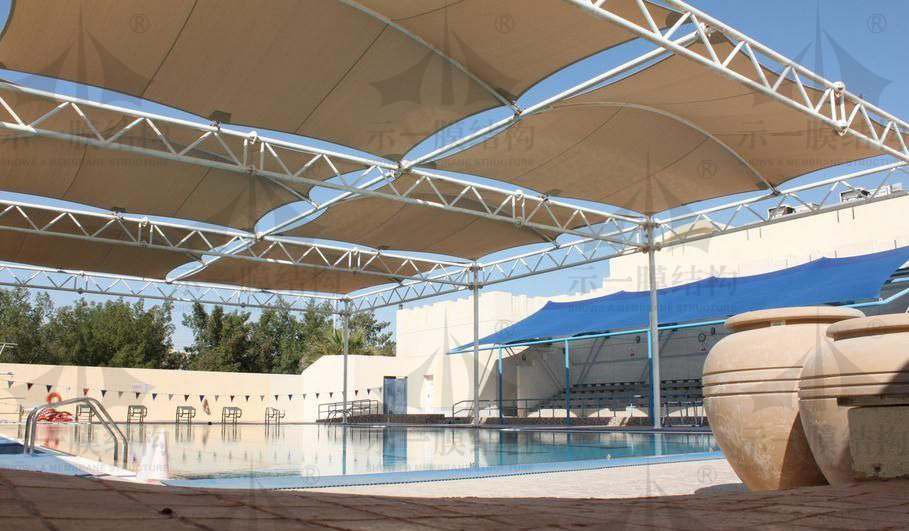 Shanghai SHOWS A membrane structure swimming pool membrane structure awning