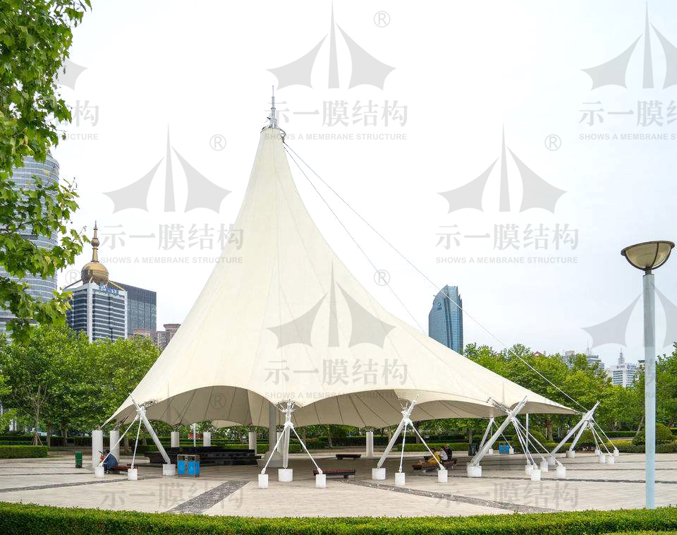 Shanghai SHOWS A Membrane Structure Landscape Essay Tensile Membrane