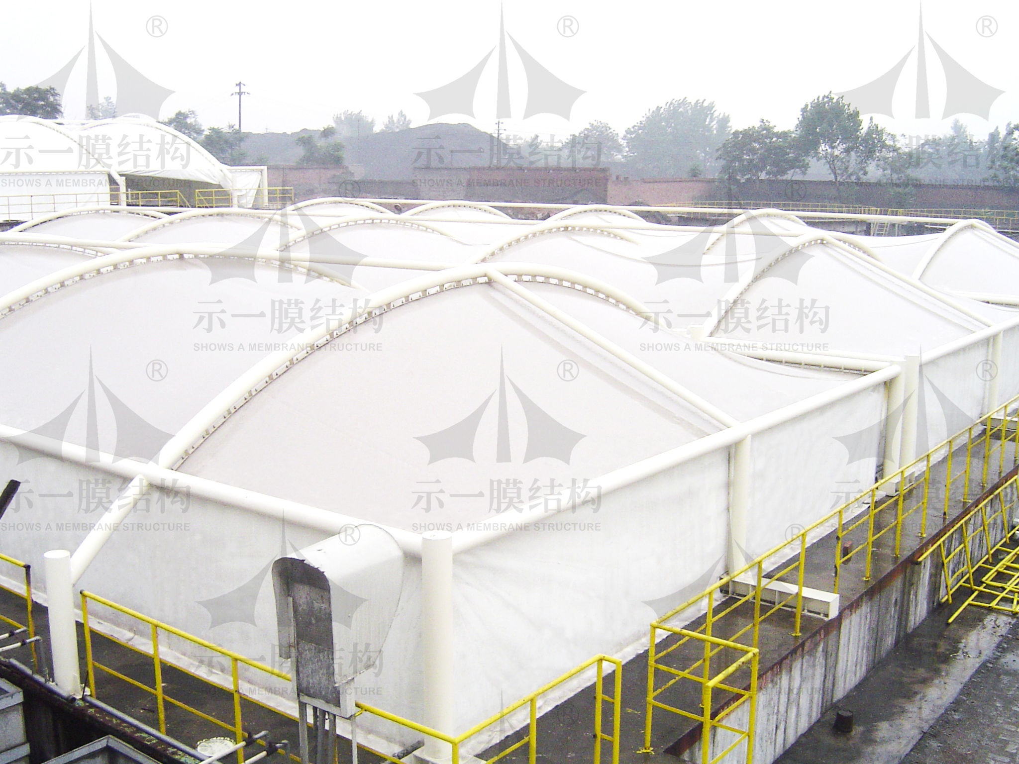 Do you know about the membrane structure sewage tank cover?