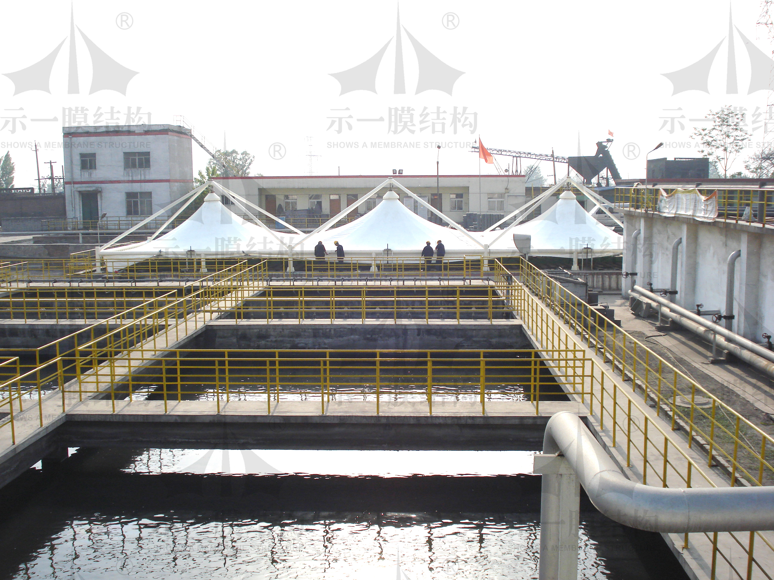 Sewage tank membrane capping project