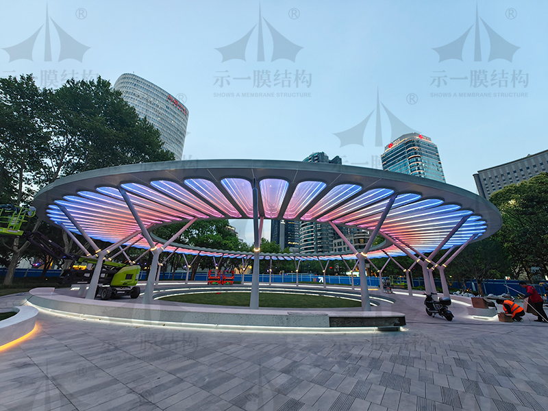 红桥中心廊架膜结构 (9)